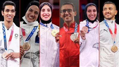 6 ميداليات لـ 6 أبطال .. مصر تسجل أكبر عدد من الميداليات في تاريخها الأولمبي
