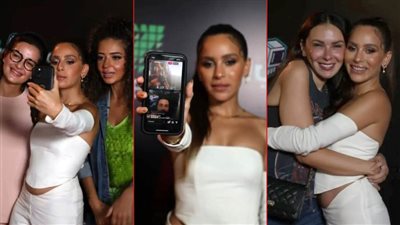 بالصور .. جميلة عوض تحتفل بالعرض الخاص لـ فيلم عروستي وغياب أحمد حاتم عن الحضور