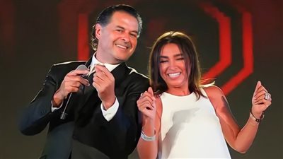 راغب علامة والشاب خالد يشعلان حفل القاهرة الجديدة بالرقص والغناء بحضور النجوم