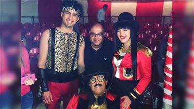 معتز التونى يتذكر سمير غانم بصورة من كواليس لهفة : أستاذ الضحك فى الدنيا