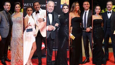 بالصور .. حضور مميز للـ couples على الريد كاربت في الدورة الخامسة من مهرجان الجونة السينمائي