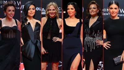 الأسود يسيطر على إطلالات نجمات مهرجان الجونة السينمائي في يومه الخامس