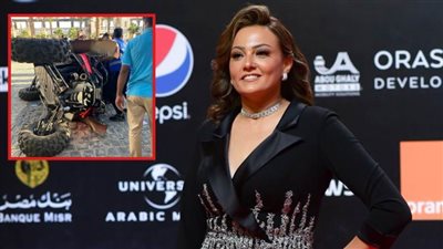 نقل بشرى إلى المستشفى بعد تعرضها لحادث انقلاب بيتش باجي في الجونة