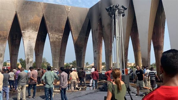 حريق مسرح مهرجان