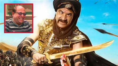 محمد سعد يجسد شخصية اللمبي بن عجامة الأشعري وخادمه حسن عبدالفتاح في مسرحية اللمبي في الجاهلية