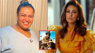 مي سليم تجسد شخصية الأميرة كروانة وويزو الخادمة نحيفة فى مسرحية اللمبي في الجاهلية