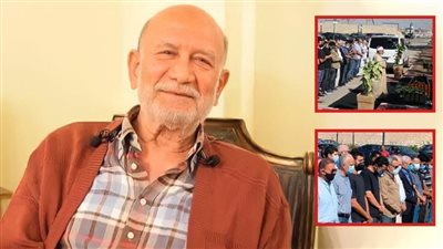 بالصور : تشيع جثمان الفنان الراحل أحمد خليل بمسجد الشرطة إلى مثواه الأخير