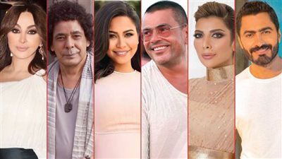 تامر وعمرو ومنير وشيرين وأصالة وإليسا .. أشهر نجوم حفلات ليلة رأس السنة 2022
