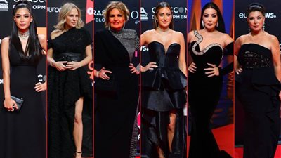 WOMEN IN BLACK .. شعار نجمات حفل ختام الجونة السينمائي 2021