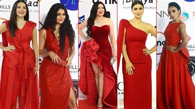 بالصور : نجمات الفستان الأحمر فى حفل ختام مهرجان القاهرة السينمائى الـ 43