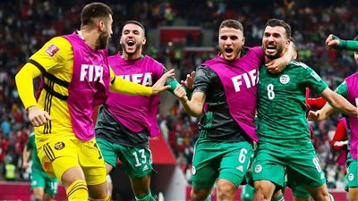 الجزائر ينتزع لقب بطل كأس العرب ويفوز على تونس بهدفين مقابل لا شئ في الوقت الإضافي