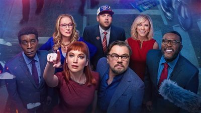 عرض فيلم Don't look up بطولة ليوناردو دي كابريو على نتفليكس الجمعة المقبلة