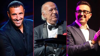 كاظم الساهر وصابر الرباعي وعمر خيرت .. نجوم حفلات يناير 2022 