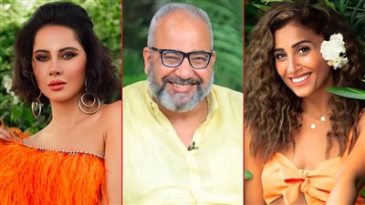 بيومي فؤاد والد ياسمين رئيس ودينا الشربيني في مسرحية أحفاد ريا وسكينة والعرض في موسم الرياض