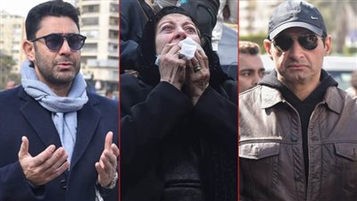 بالصور .. تشييع جثمان المخرج جلال الشرقاوي من مسجد مصطفى محمود بحضور النجوم