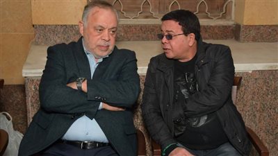 بالصور : النجوم يؤدون واجب العزاء في المخرج الراحل جلال الشرقاوي بمسجد الحامدية الشاذلية