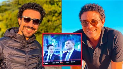 أحمد داود ينشر أول صورة من كواليس مسلسل SUITS مع آسر ياسين