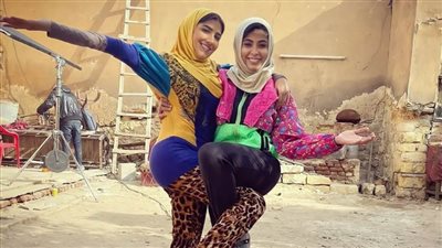 مي عمر وروبي من كواليس مسلسل رانيا وسكينة : أشيك اتنين في مصر