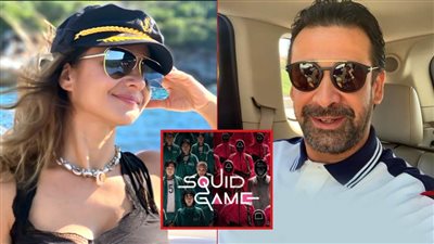 كريم عبدالعزيز ونيللي كريم يقدمان حملة إعلانية لإحدى شركات الاتصالات على طريقة مسلسل Squid Game