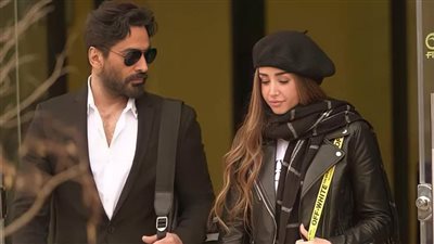 تامر حسني وهنا الزاهد يتشاجران خلال حفل زفافهما في المشهد الأخير من فيلم بحبك