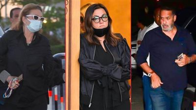 بالصور .. يسرا وبشرى وأشرف زكي أول حضور عزاء سمير صبري بمسجد الشرطة في الشيخ زايد