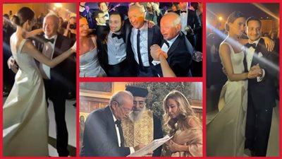 الصور الأولى : حفل زفاف أنسي نجيب ساويرس تحت سفح الأهرامات