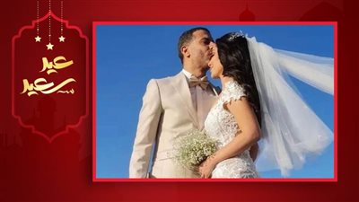 محمد فراج وبسنت شوقي يحتفلان بزفافهما على شاطئ بحر سهل حشيش