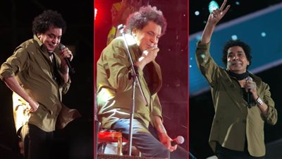 فرحة وضحك ودموع .. لقطات من حفل الكينج محمد منير في الإسكندرية