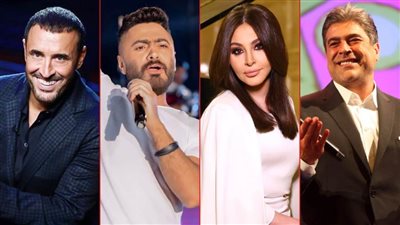 تامر حسني وكاظم الساهر وإليسا ووائل كفوري .. نجوم حفلات الغناء في أغسطس المقبل