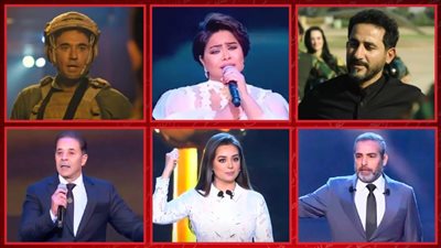 أحمد حلمي وأحمد عز وشيرين عبدالوهاب ومدحت صالح وأحمد عبدالعزيز وهبة مجدي نجوم احتفالية نصر أكتوبر