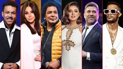 أنغام وإليسا ومحمد رمضان ووائل كفوري ومحمد منير وويجز .. نجوم أبرز حفلات نوفمبر 2022