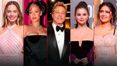بالصور : براد بيت وريهانا ومارجو روبى وسلمى حايك وسيلينا جوميز يلفتون الأنظار بحفل جوائز جولدن جلوب