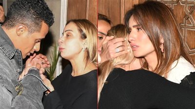 بالصور .. محمد رمضان وزينة أول حضور عزاء والد ريم البارودي 