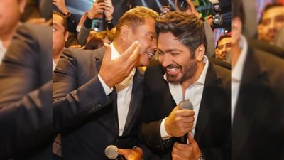 أول مرة .. عمرو دياب وتامر حسنى وجهاً لوجه فى حفل زفاف نجم الـ fireworks أحمد عصام