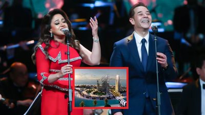 مدحت صالح وريهام عبد الحكيم يشاركان فى إحياء حفل كبير ضمن مهرجان العلمين الخميس المقبل