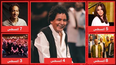 إليسا والكينج ومسار إجباري وجدل وأحمد الحجار .. نجوم حفلات أول أسبوع في أغسطس