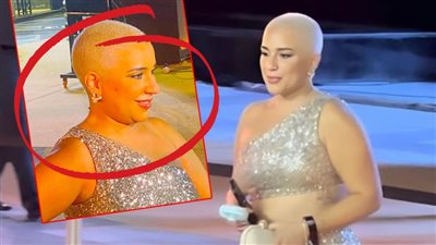 أغرب لوك .. أسما شريف منير تصدم الجمهور بظهورها حليقة الشعر في مهرجان الدراما 