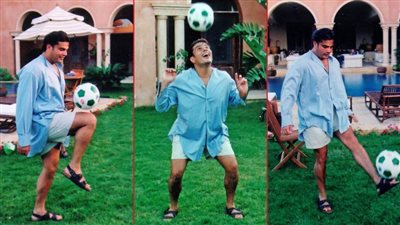 عيد ميلاد الهضبة .. صور نادرة لعمرو دياب فى فيللته بالعجمى بعدسة الراحل فاروق إبراهيم