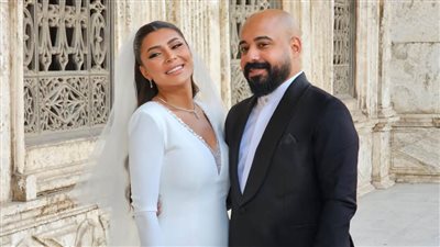 هاني سرحان يحتفل بزفافه على بسمة داود بمسجد محمد علي بقلعة صلاح الدين 