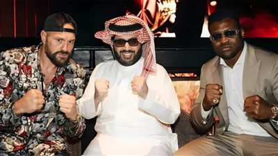 تركي آل الشيخ يعلن انطلاق موسم الرياض بمباراة تاريخية بين fury وNgannou