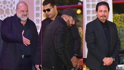 بالصور .. كل النجوم فى عزاء طارق عبدالعزيز والسقا ومحمد رياض وخالد الصاوي فى المقدمة