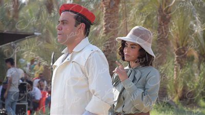 أول صور .. محمد إمام وأسماء جلال من فيلم شمس الزناتي