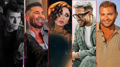 أنغام وحماقي وأحمد سعد ورامي صبري وأمير عيد .. نجوم تريند يوتيوب في الساعات الأخيرة