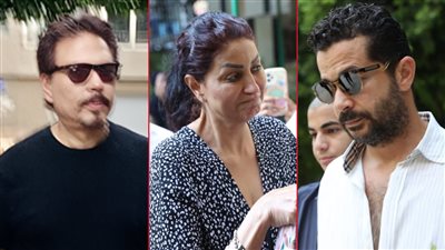 بالصور .. أول الحاضرين فى جنازة الفنانة ناهد رشدى