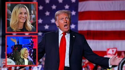 جوليا روبرتس وليدي جاجا تخيبان آمال ترامب في الإنتخابات الرئاسية الأمريكية