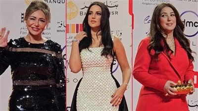 بالصور .. درة تحتفل بعرض فيلم وين صرنا في مهرجان القاهرة بحضور النجوم