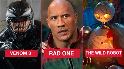 بوكس أوفيس هوليوود .. دواين جونسون يتصدر وVenom 3 يلاحقه و The Wild Robot الأخير
