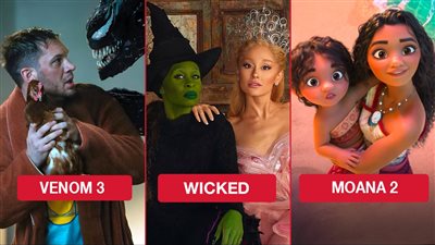 بوكس أوفيس هوليوود .. Wicked يتصدر وMoana 2 يلاحقه وVenom 3 الأخير