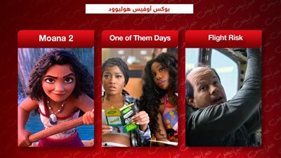 بوكس أوفيس هوليوود .. Flight Risk يتصدر وOne of Them Days يلاحقه وMoana 2 الأخير 