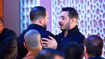 بالصور .. النجوم يقدمون واجب العزاء في شقيق مصطفى شعبان